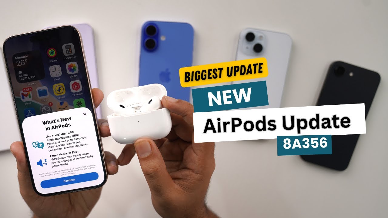 iOS 26 AirPods Update | Live Translation | 8A356