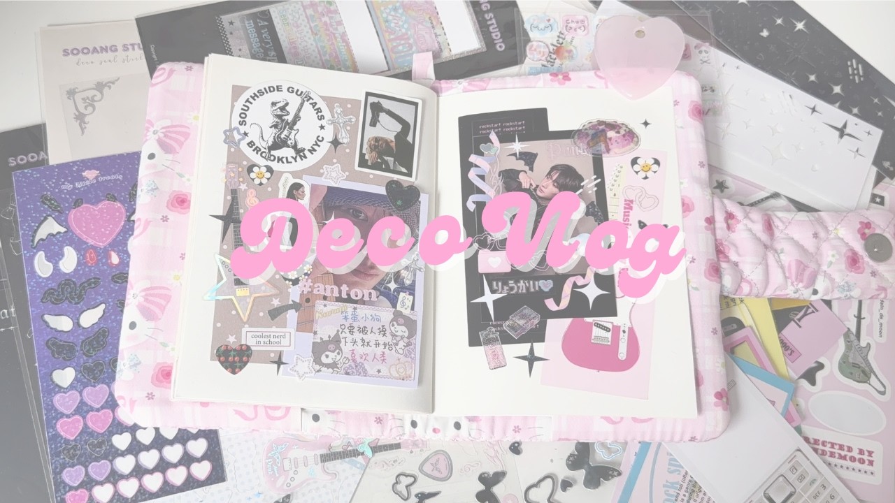 deco vlog 8.0 ★🎸🎧⋆｡ °⋆ asmr journal with me