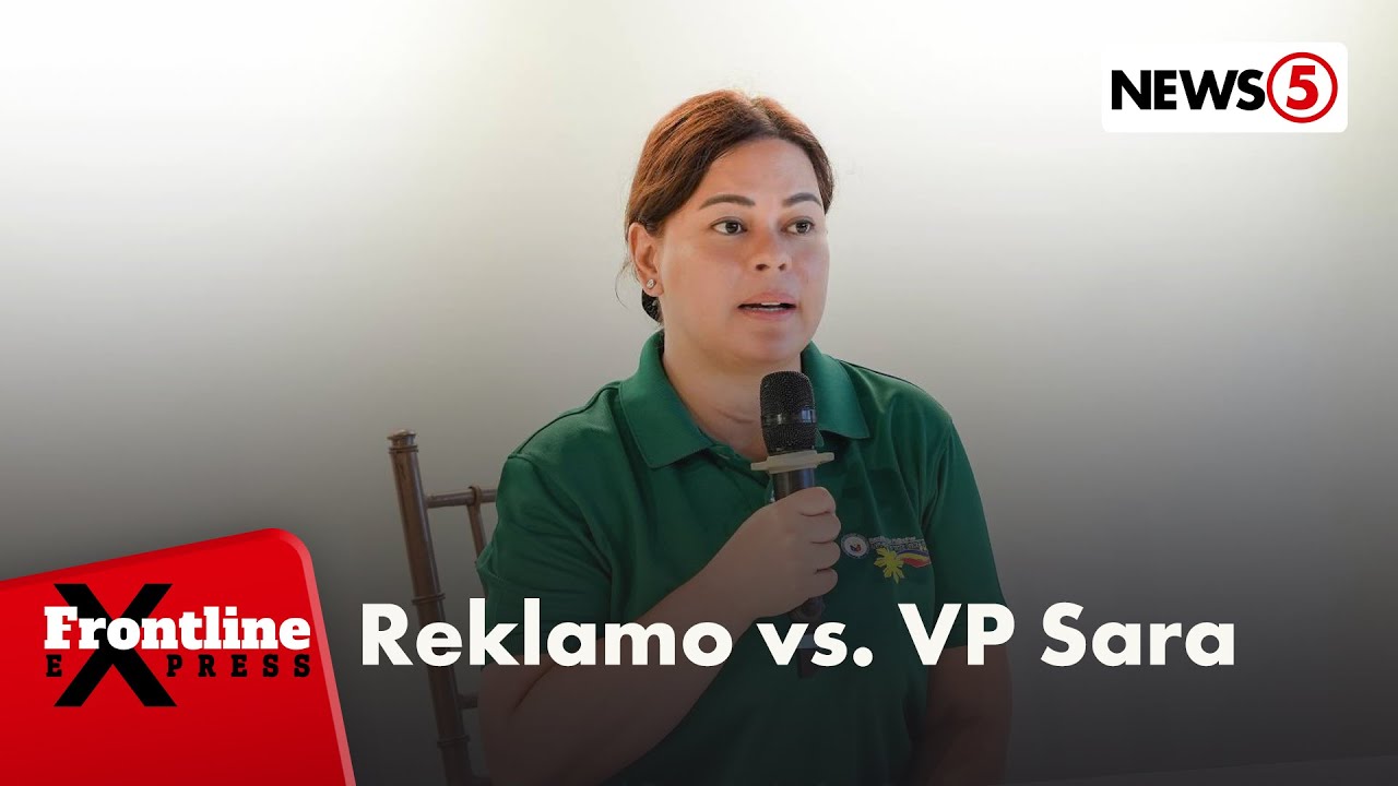 VP Sara, inireklamo ng plunder at graft sa Ombudsman | Frontline Express