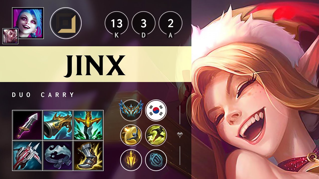 Jinx ADC vs Jhin - KR Challenger Patch 25.05