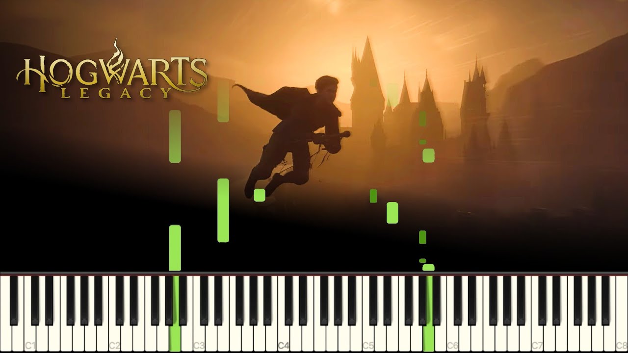 Soaring over Hogwarts - Hogwarts Legacy (Piano Tutorial)