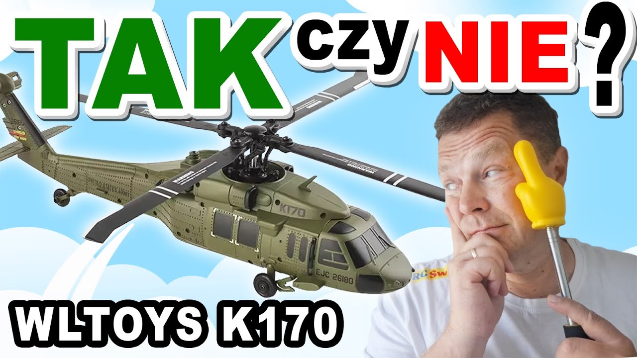🚁 TANIE LATANIE Helikopter RC Wltoys K170 Black Hawk UH60 🛑 CZY WARTO KUPIĆ? Unboxing Test Recenzja