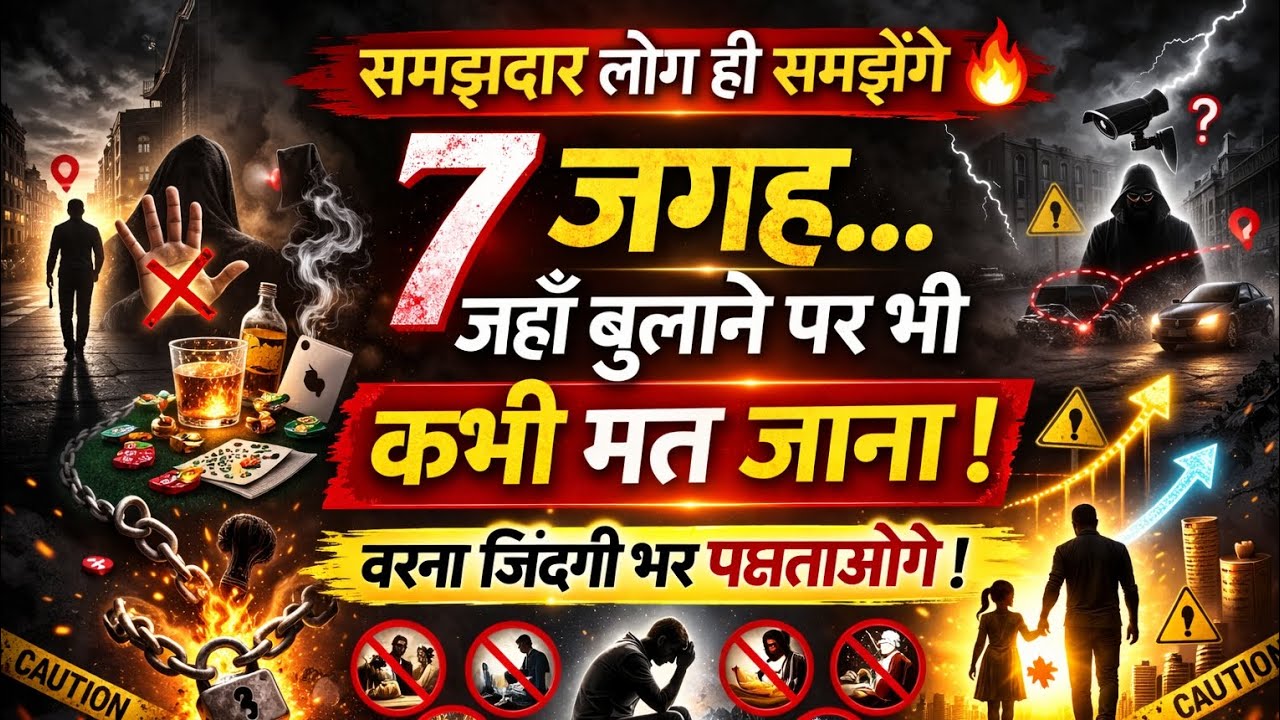 7 जगह जहाँ आपको कभी नहीं जाना चाहिए 😳 (ज़िंदगी बदल देगी)#motivation