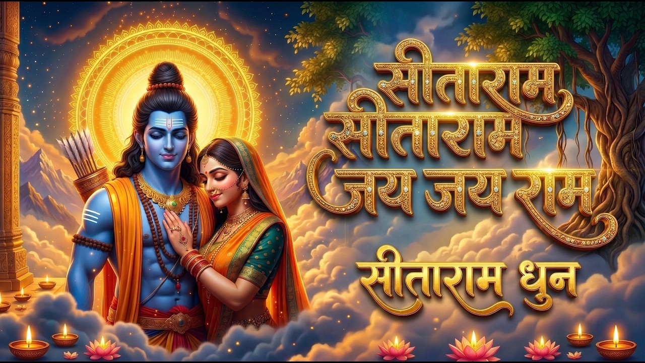 सीताराम सीताराम जय जय राम | आंखें बंद करके सुनें, जीवन की सारी चिंताएं दूर हो जाएंगी सीताराम धुन