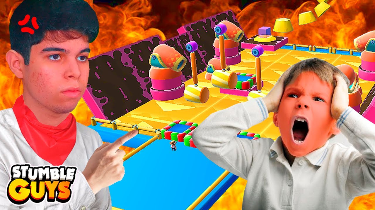 CRIEI O MAPA MAIS DÍFICIL DO MODO CRIATIVO NO STUMBLE GUYS E ME COLOCARAM NO JOGO! #RageUp