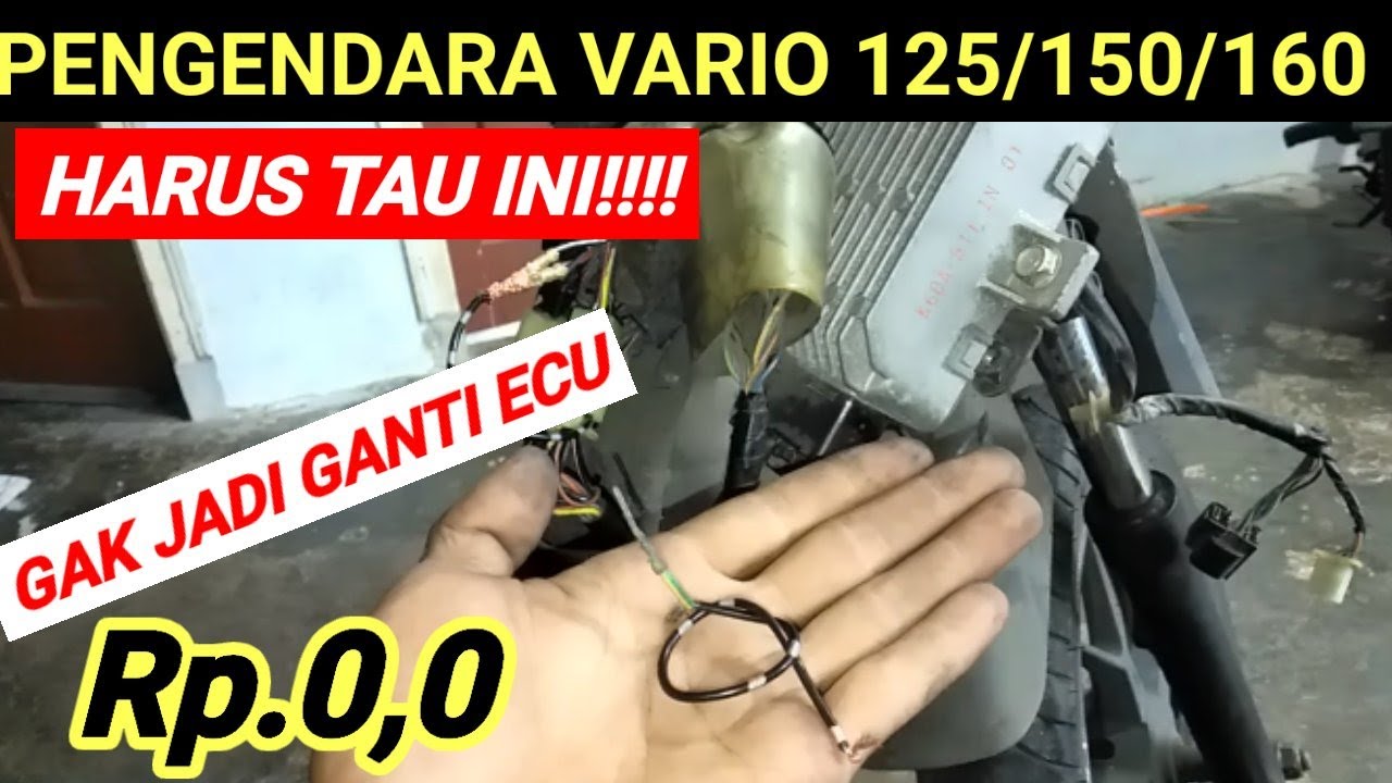 HANYA MODAL KABEL! Vario 125/150 gak jAdi ganti ECU yang error | CARA MENGATASI ECU VARIO ERROR