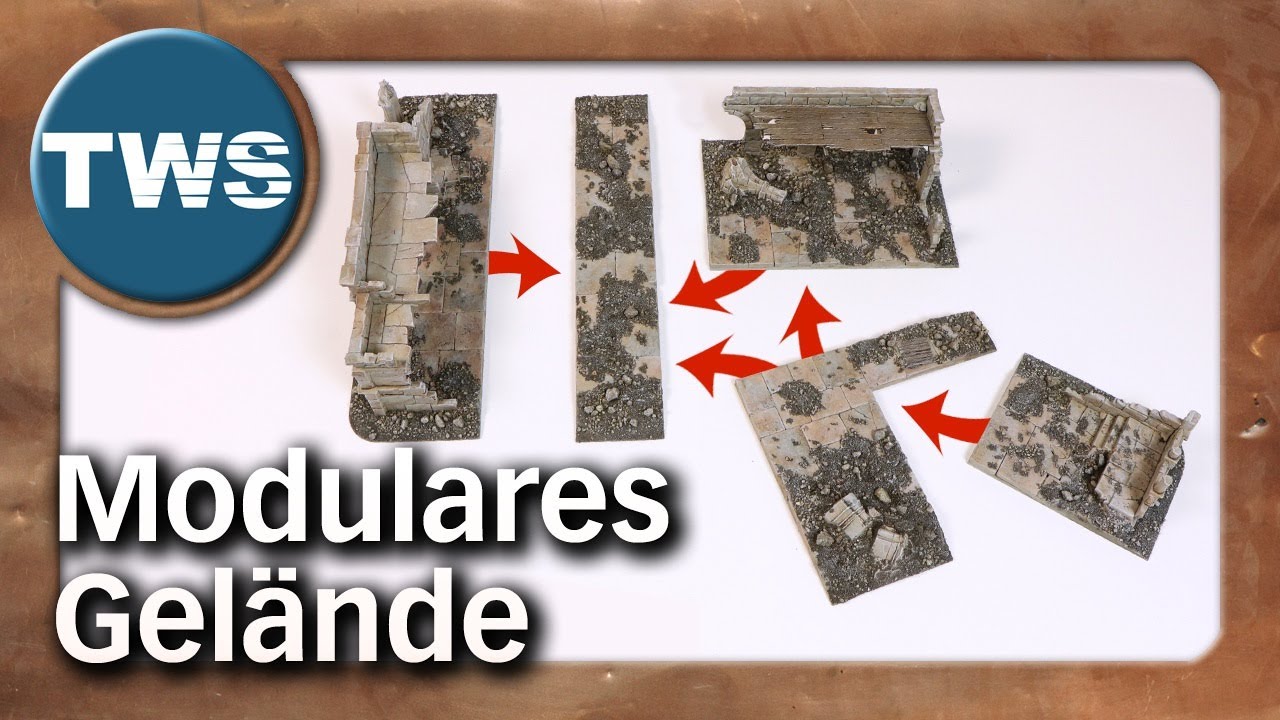 Tutorial: Modulare Bases für Dein Tabletop-Gelände basteln (terrain, Geländebau, TWS)