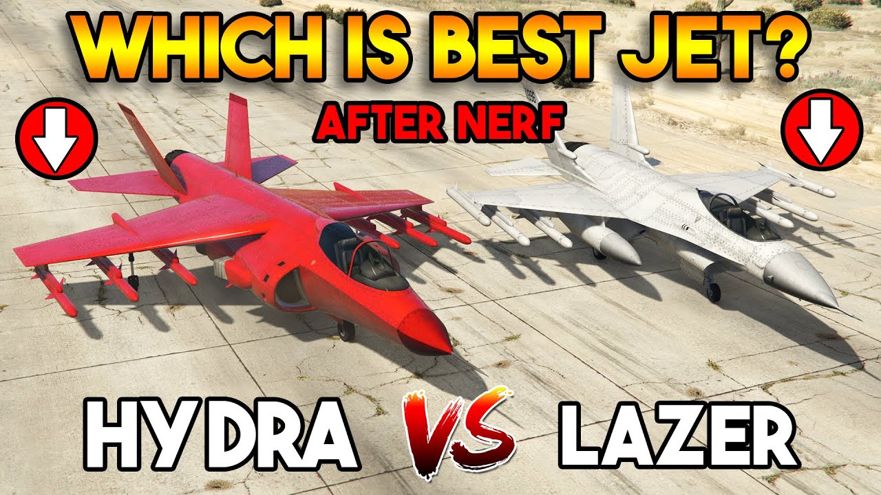 GTA 5 ONLINE : LAZER VS HYDRA (DID THEY NERFED JETS?)