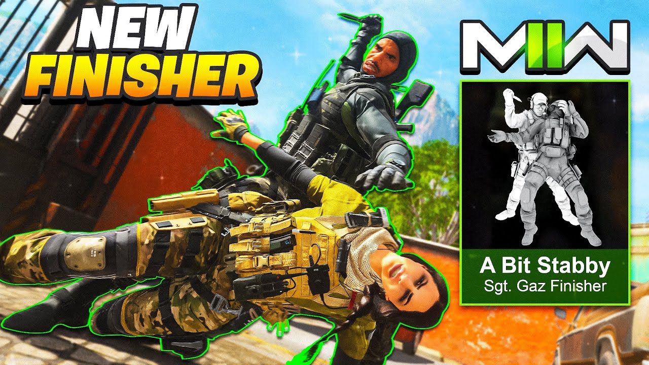 A BIT STABBY Execution in MODERN WARFARE 2 | A BIT STABBY FINISHING MOVE (GAZ RAID BUNDLE MW2)