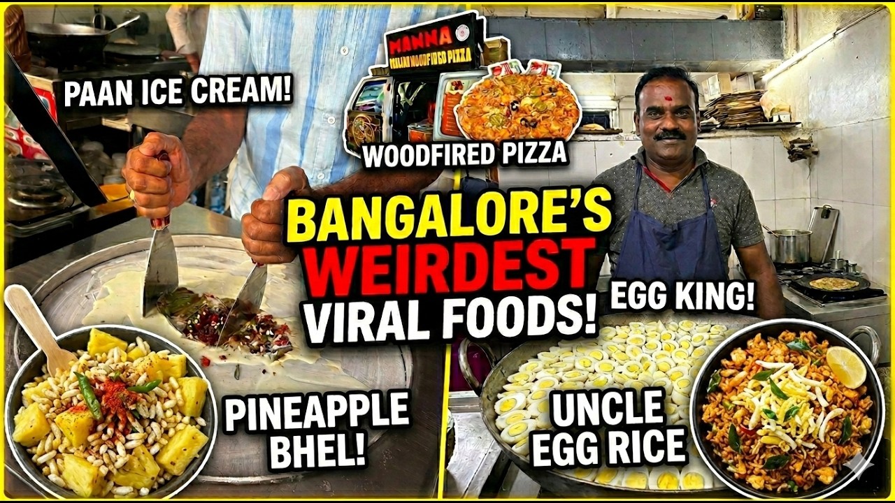 PineappleBhel to uncle egg rice – Bangalore’s Weirdest Food! 😱🔥”