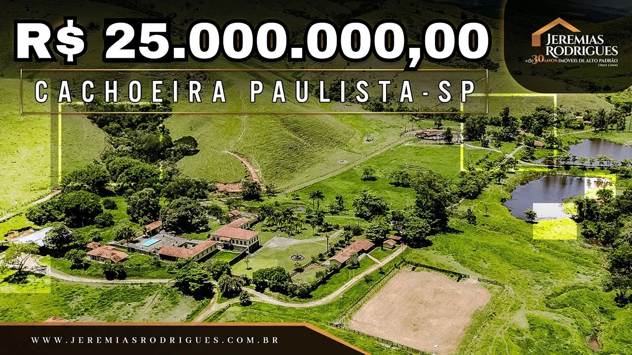 Fazenda 919,6 Hectares à Venda | Haras Completo e Casa Sede Histórica em Cachoeira Paulista - SP