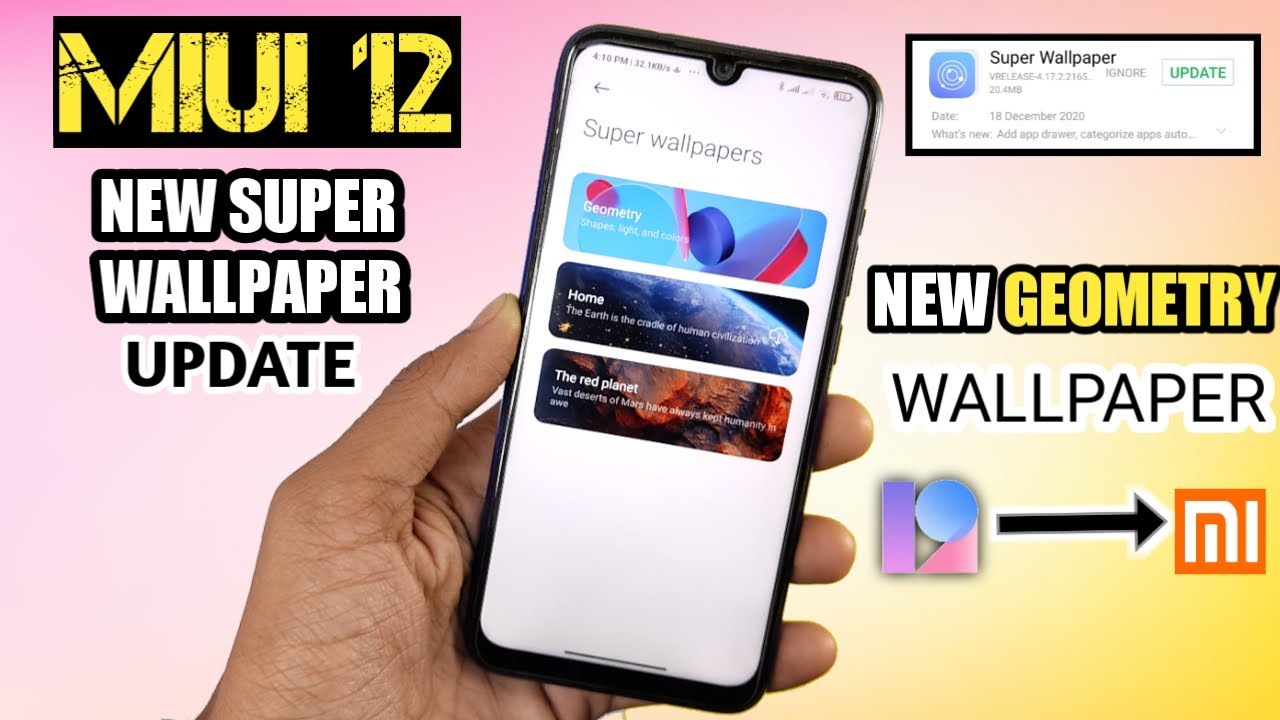 MIUI 12 New Super Geometry Wallpaper Update New Feature | MIUI 12 Super Wallpaper