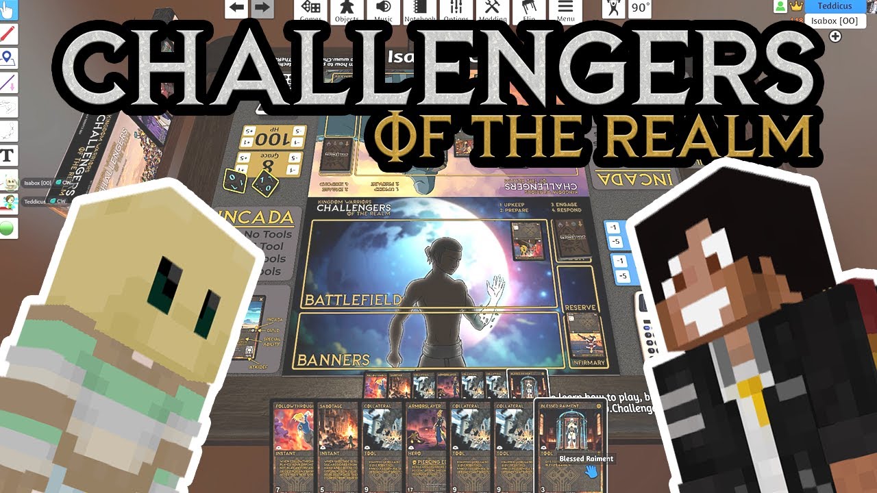 МЫ СОЗДАЛИ КОЛЛЕКЦИОННУЮ КАРТОЧНУЮ ИГРУ! | Challengers of The Realm (при участии @Isabox00)