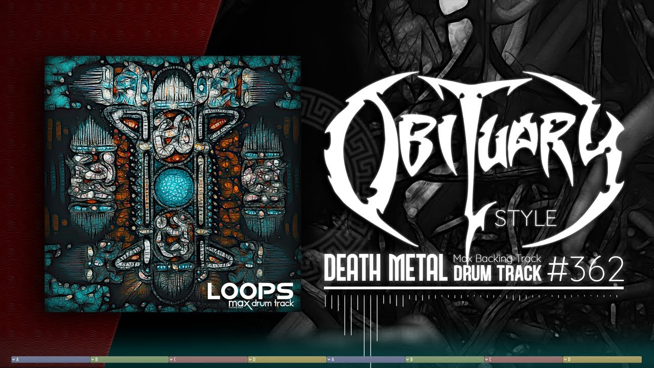 Death Metal Drum Track / Obituary Style / 90 bpm