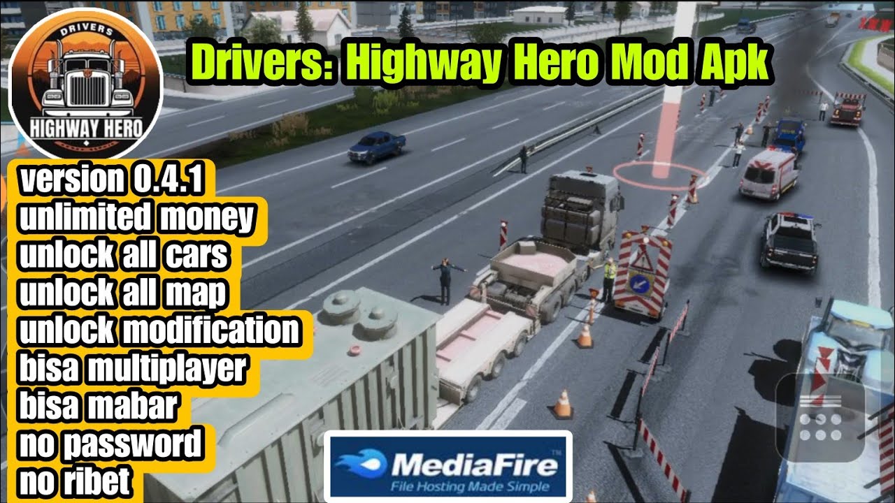 Drivers: Highway Hero Mod Apk Version 0.4.1 Unlimited Money 2025