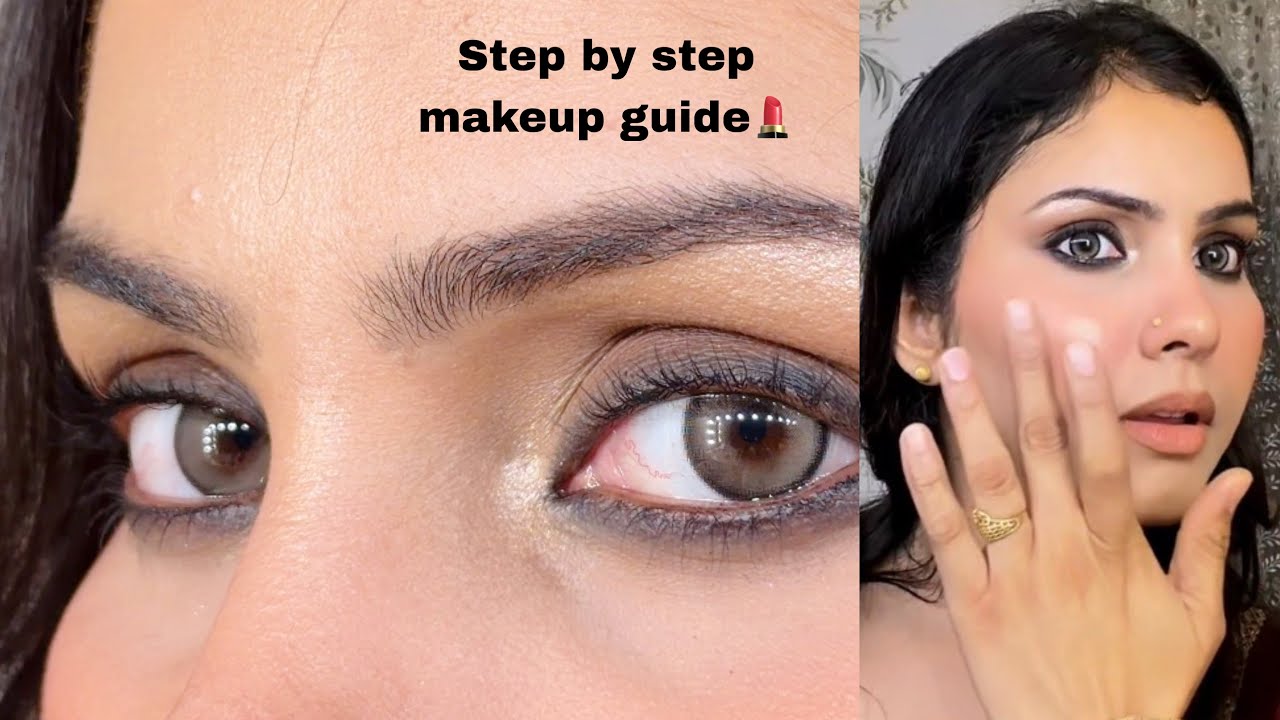 Step by step makeup guide for beginners | subtle and dewy makeup look💄