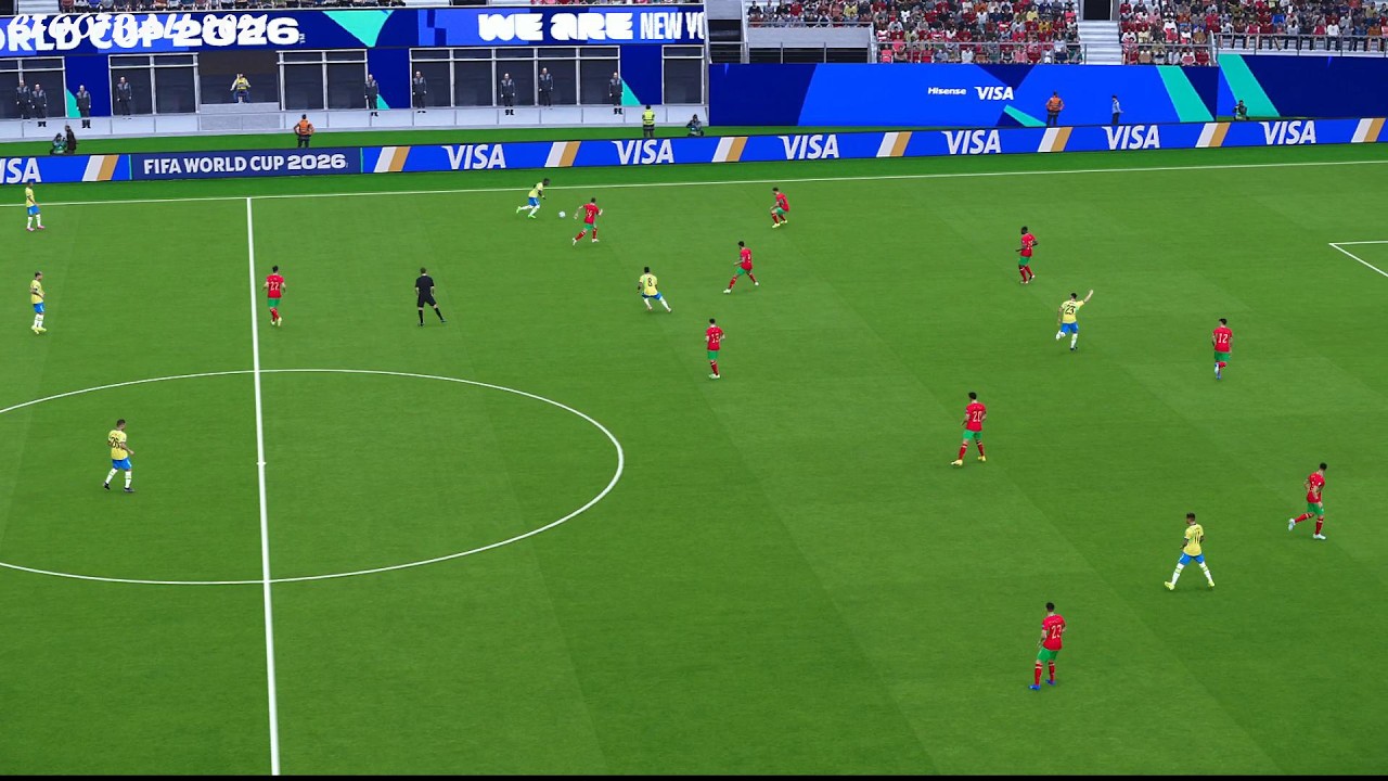 [LIVE] Brazil vs Morocco. World Cup 2026 Full Match - Video Game Simulation