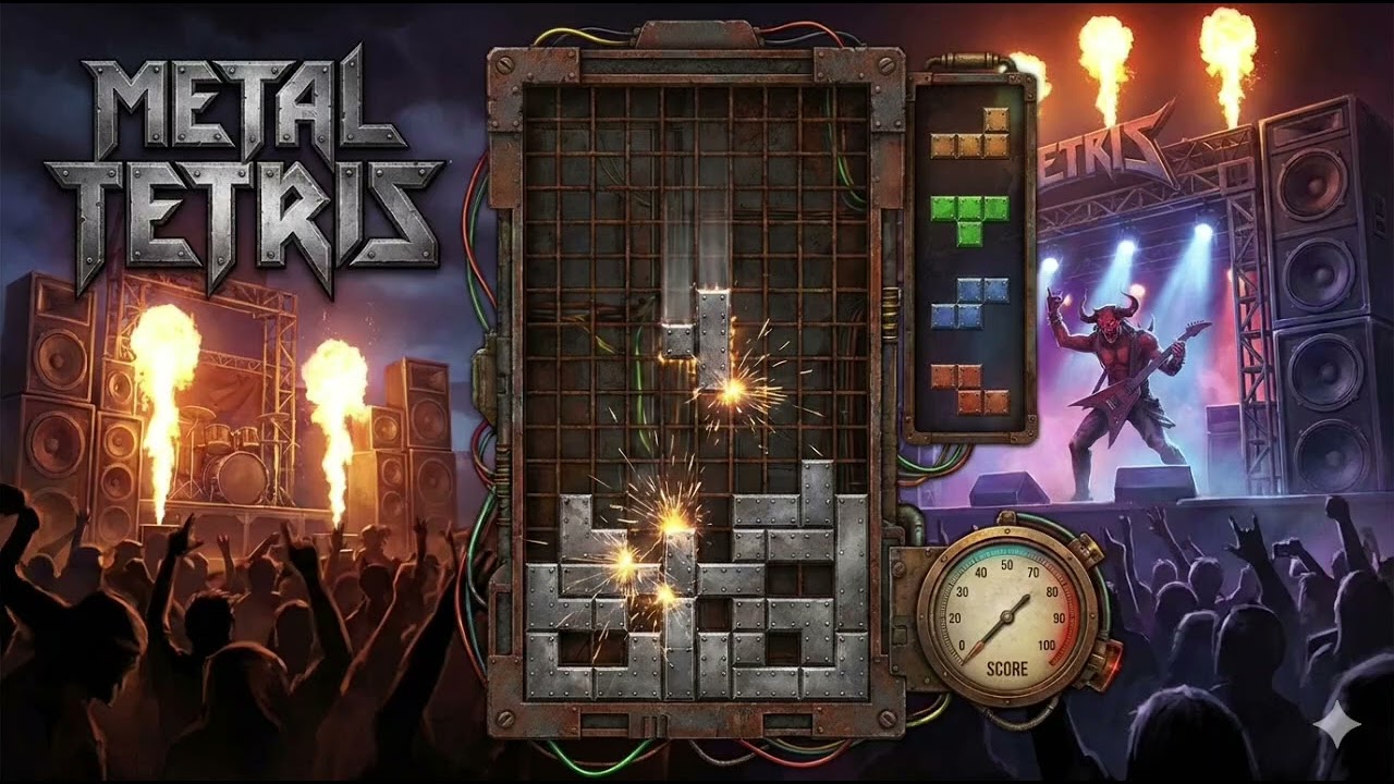 Tetris Metal Cover