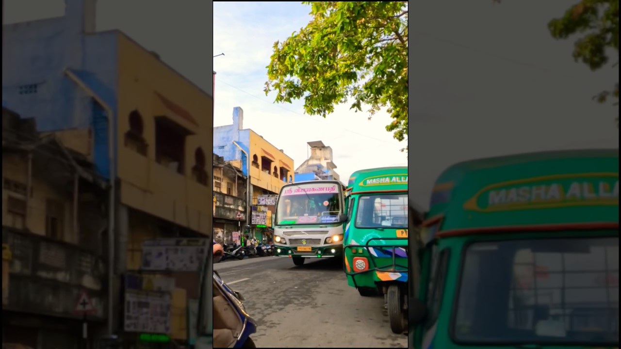 Puducherry City Walking Tour 💥 #pondicherry #puducherry #citytour #walkingtour #bus #autorickshaw