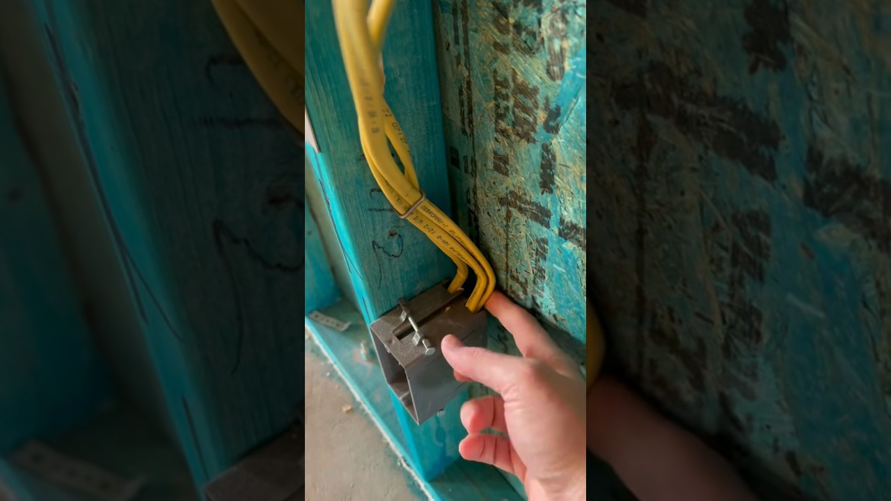 Electrical wiring tip for new construction! 💡#home #homeinspection #electricalwiring #radon
