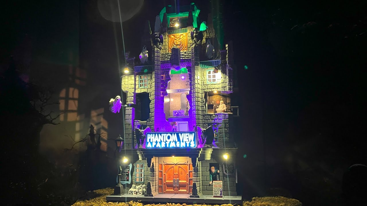 Обзор апартаментов Phantom View — Lemax Spooky Town, НОВИНКА 2023 года