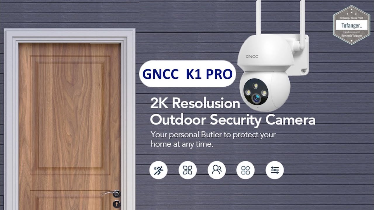 GNCC K1 PRO 3MP Wifi Surveillance Camera - OSAIO App - Android & iOS - PTZ & IP66 - Unboxing