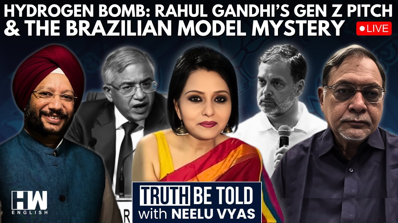 LIVE | Gurdeep Sappal & Arun Agarwal In Conversation With Neelu Vyas On Rahul Gandhi's Hydrogen Bomb