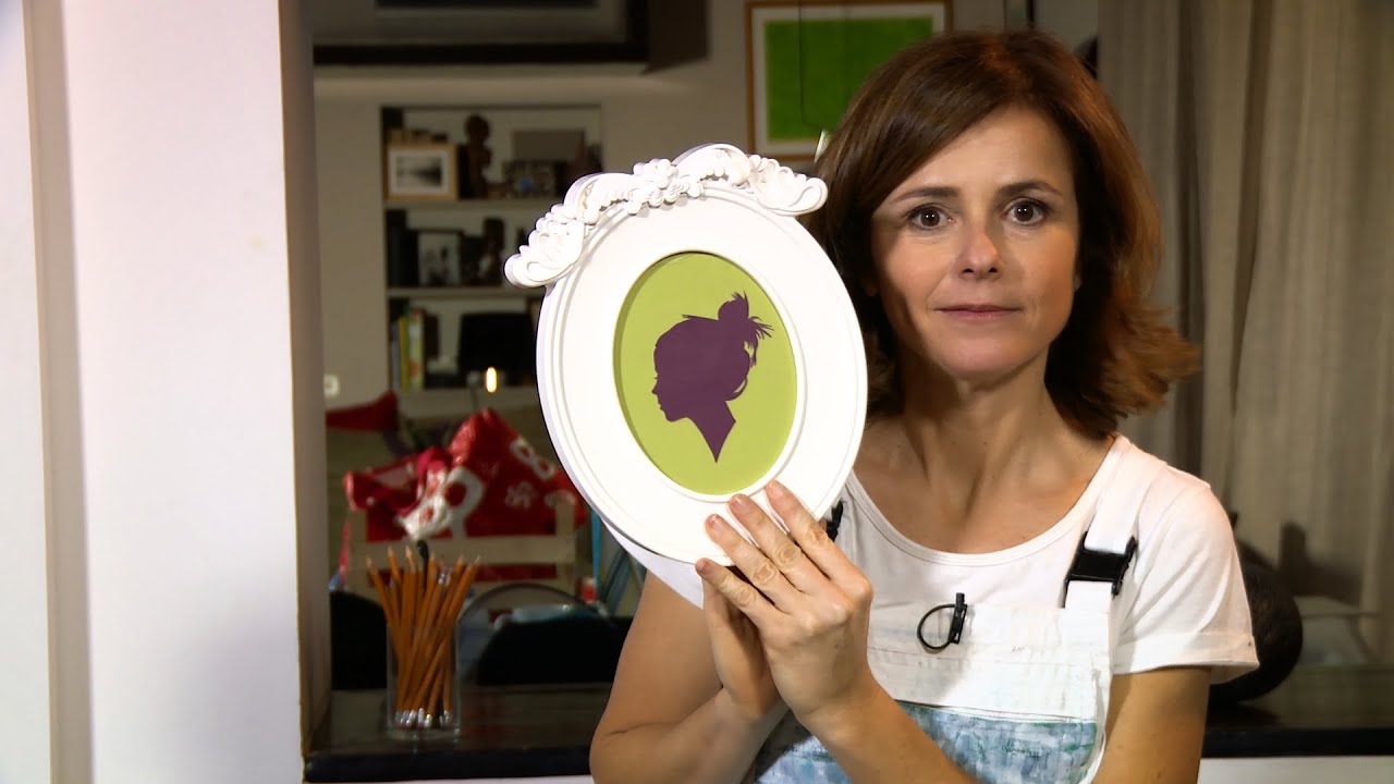 Cornice fai da te con silhouette