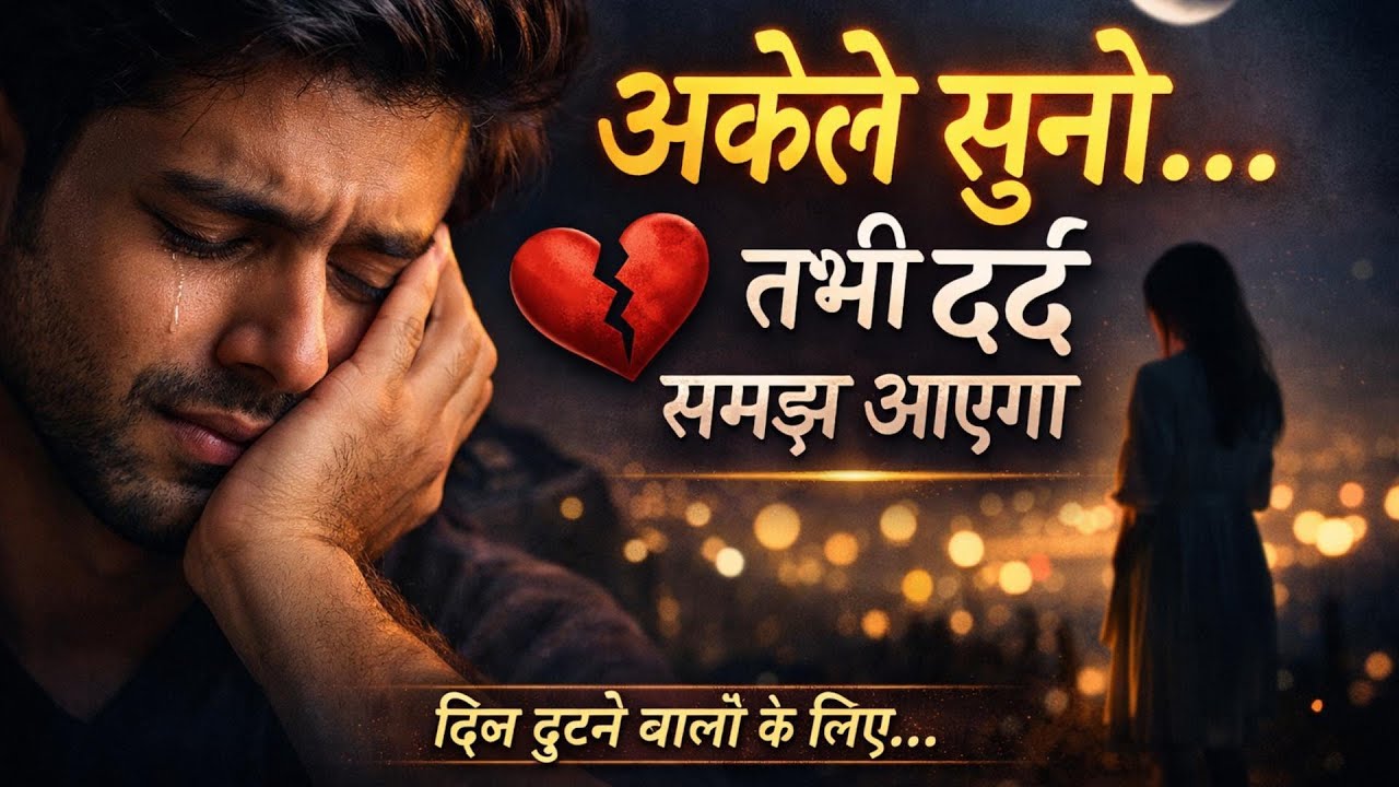 अकेले सुनो… तभी दर्द समझ आएगा 💔 | Heart Touching Sad Song | Breakup Emotional Song
