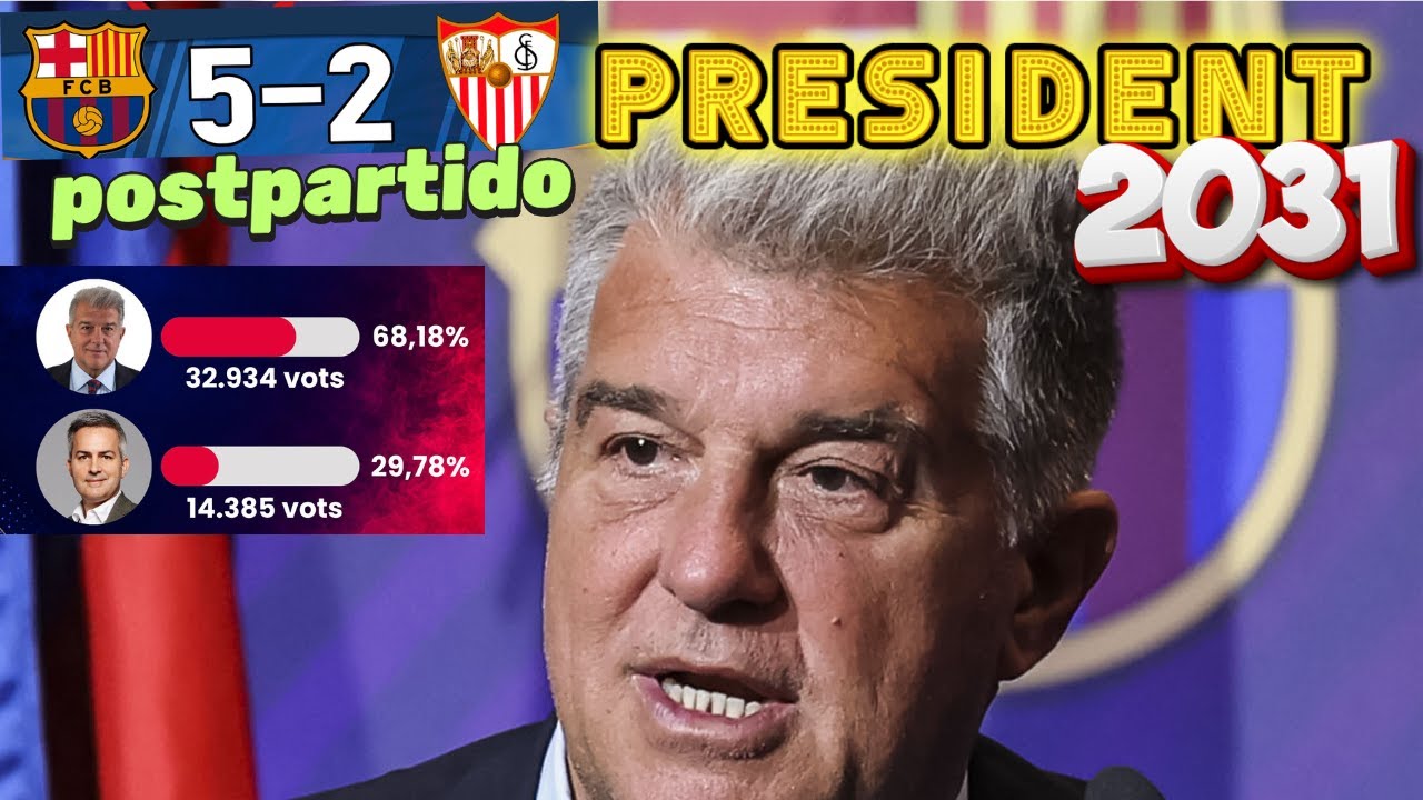 Laporta President cómoda victoria ante Sevilla
