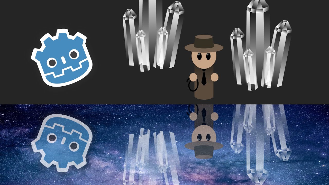 2D Reflection Effect in Godot Engine - No Code