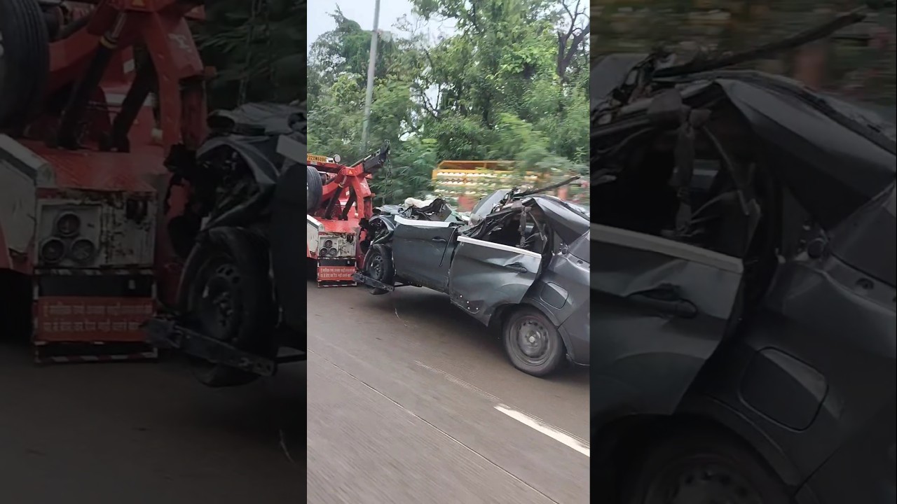 Tata nexon accident/कभी देखी है नेक्सॉन की ऐसी हालत