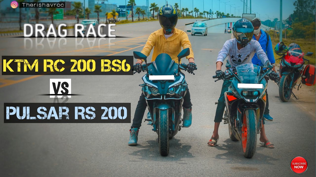 Ktm Rc 200 Bs6 VS Pulsar RS200 | Which is best | TOP END l | Battle Drag Race | Therishavroc