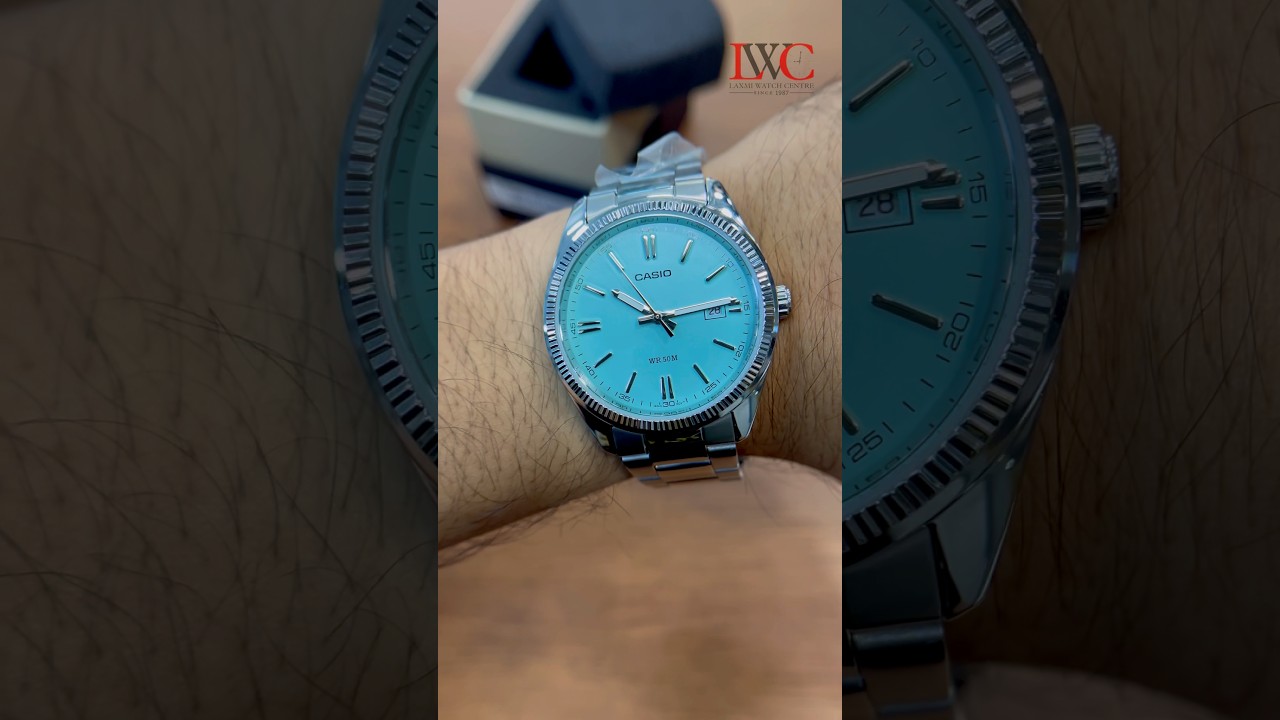 Casio Enticer Men MTP-1302D-2A2VCF Analog Turquoise Tiffany Blue Dial Men (A2371)#casio #watch #new