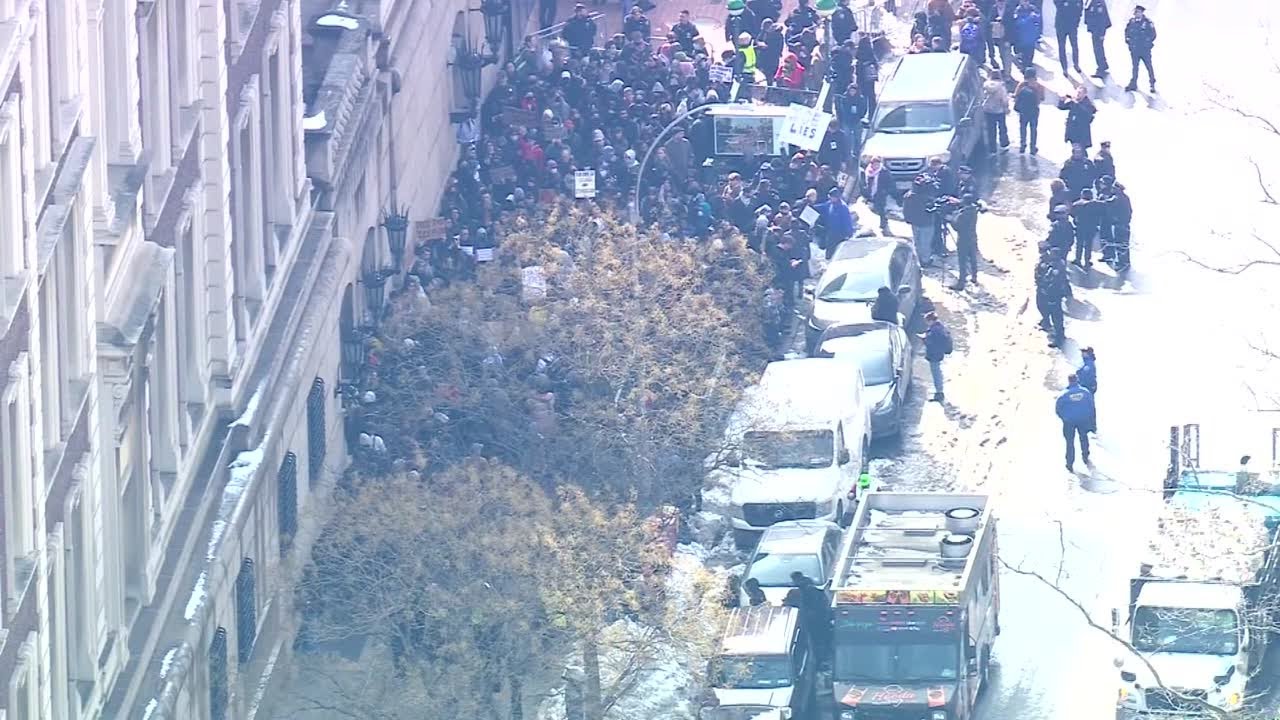 Columbia University reports protests after student detained by Homeland Security