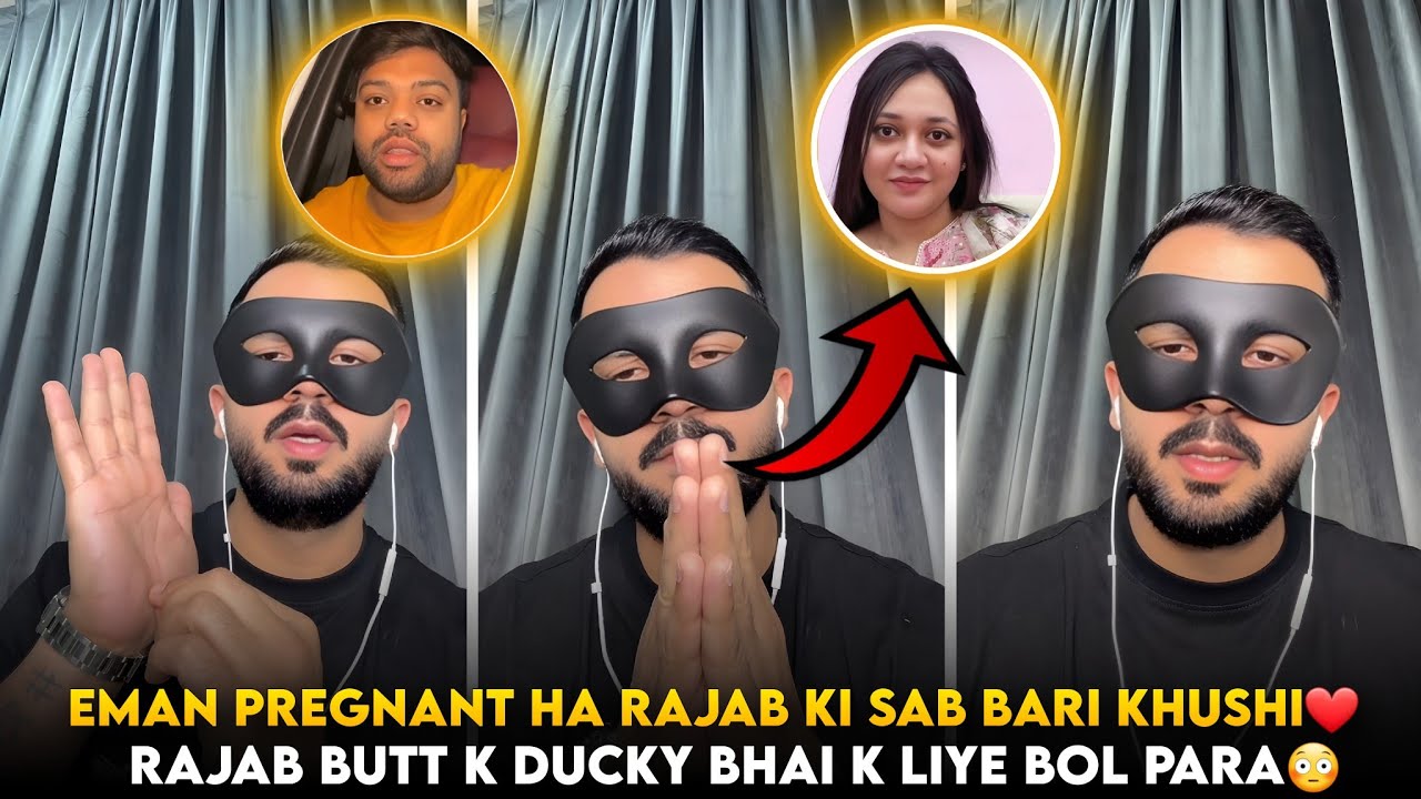 Eman Pregnant Ha Rajab Butt Pakistan Ni a sakta | Rajab Butt Ducky Bhai K Liye Bol Para