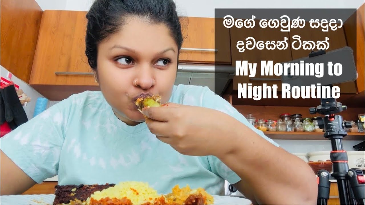 මගේ සදුදා දවස | My Morning to Night Routine | Realistic & healthy Habits | Cooking | Night Skin Care