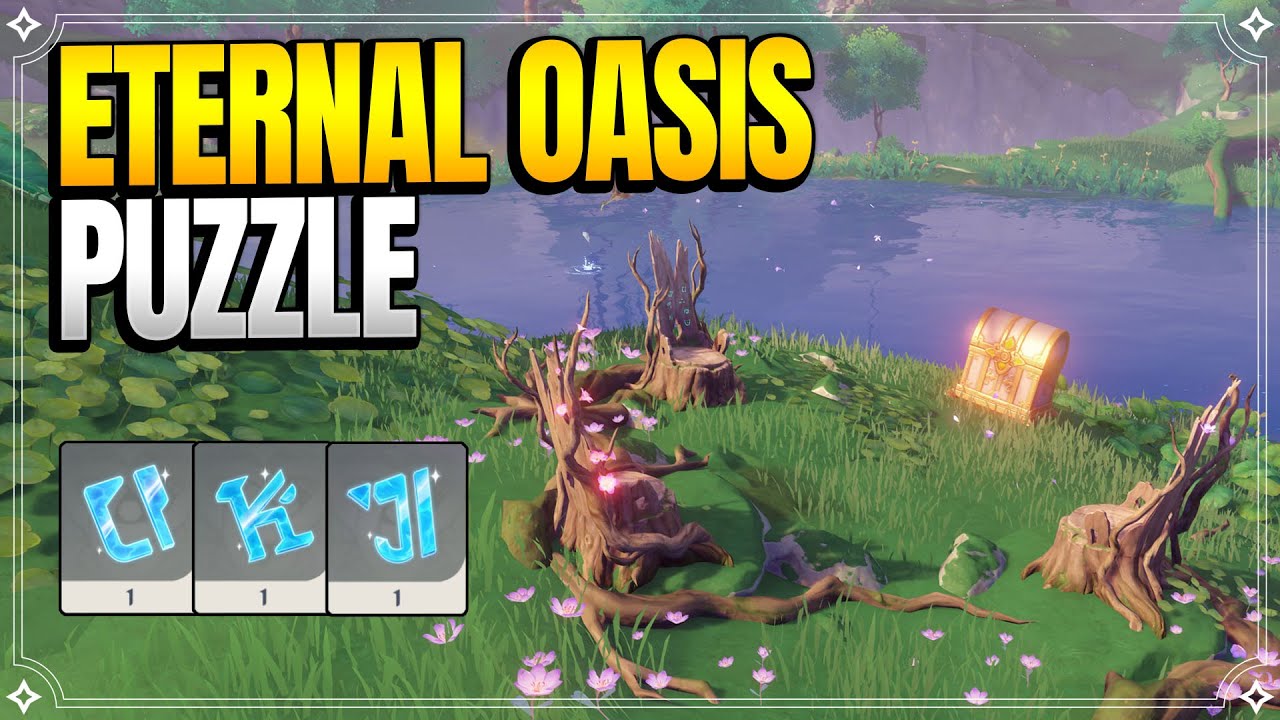 7 Chests with Eternal Oasis Puzzle | World Quests & Puzzles |【Genshin Impact】