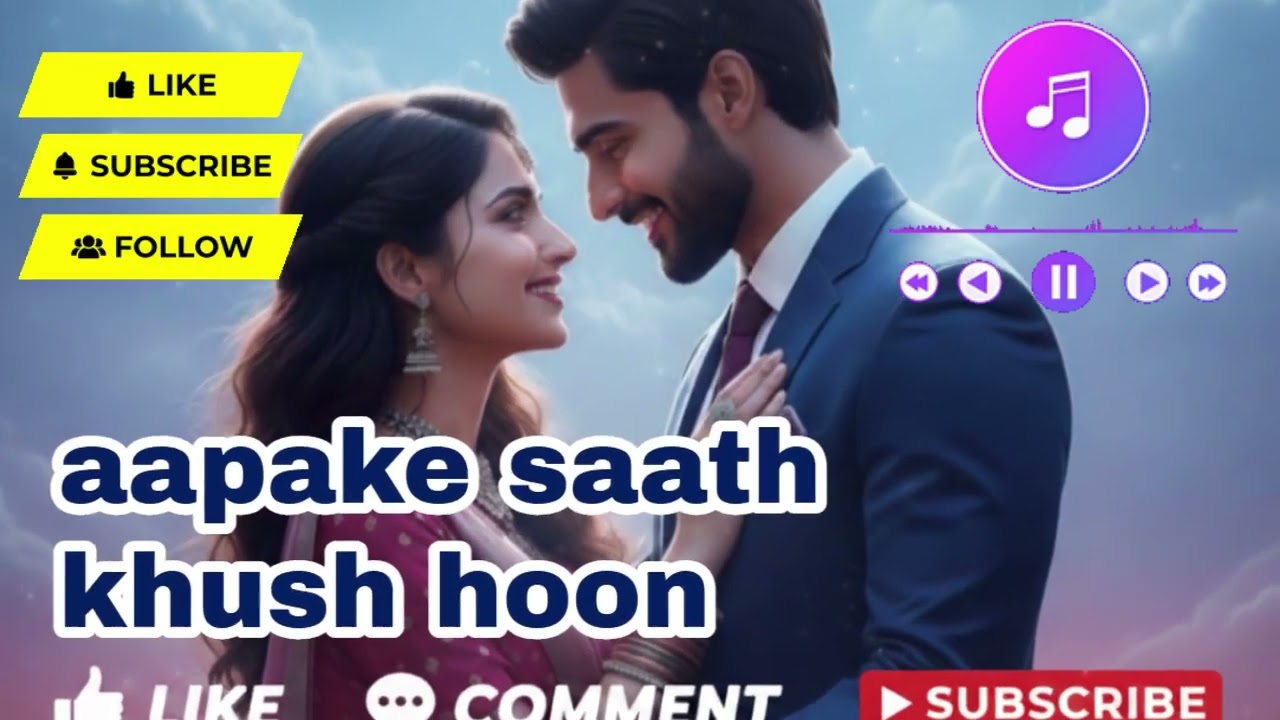 Aapke Saath Khush Hoon – Tumhare Saath Hi Meri Duniya 🌙💙 | Romantic Hindi Song 2026