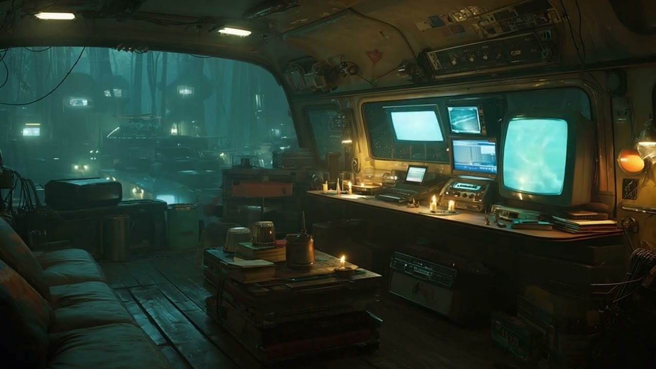 Waiting for dawn in the van -  Refuge Dark Ambient Music for concentration and night work.