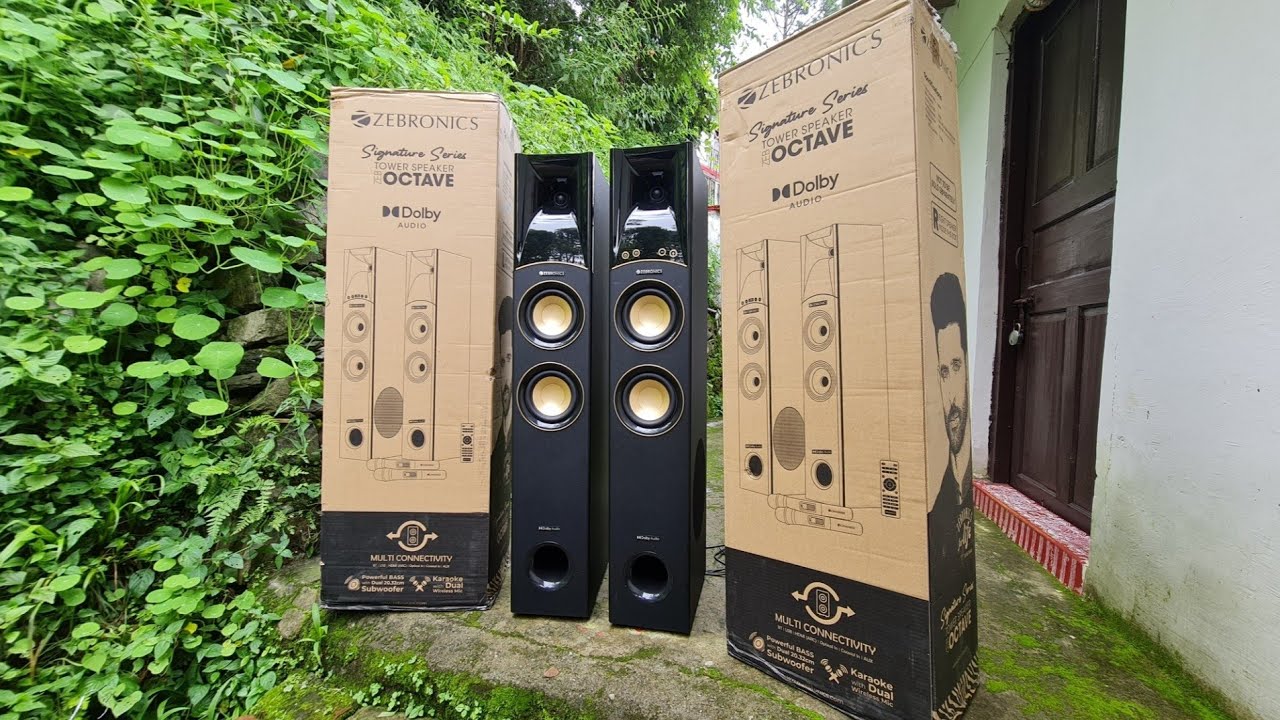 Zebronics Zeb Octave Tower Speaker DETAIL UNBOXING REVIEW | 340watts RMS DOLBY AUDIO Premium Sound 🔥