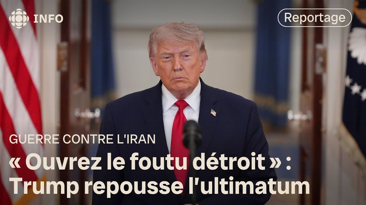Trump repousse &agrave; mardi l'ultimatum adress&eacute; &agrave; l'Iran