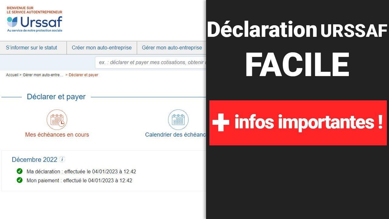 Urssaf auto entrepreneur, comment faire sa déclaration ? Je déclare mon CA avec vous !