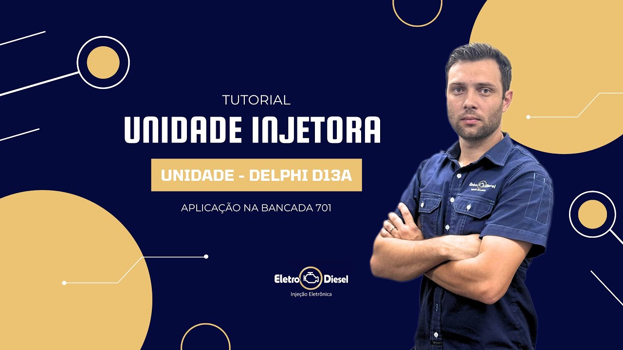 Tutorial unidade injetora / Unidade - Delphi D13A / Aplicação na bancada 701