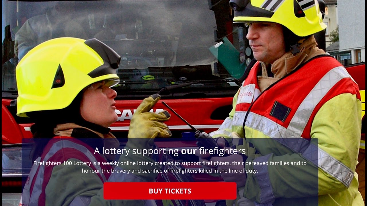 Firefighters 100 Lottery - additional &pound;2000 bonus Christmas draw