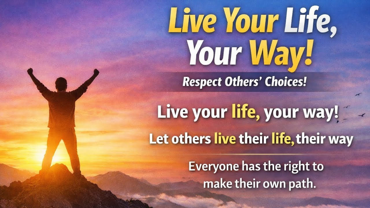 لوگوں کو ان کی مرضی سے جینے دیں | Live & Let Live | Solo Motivational Vlog