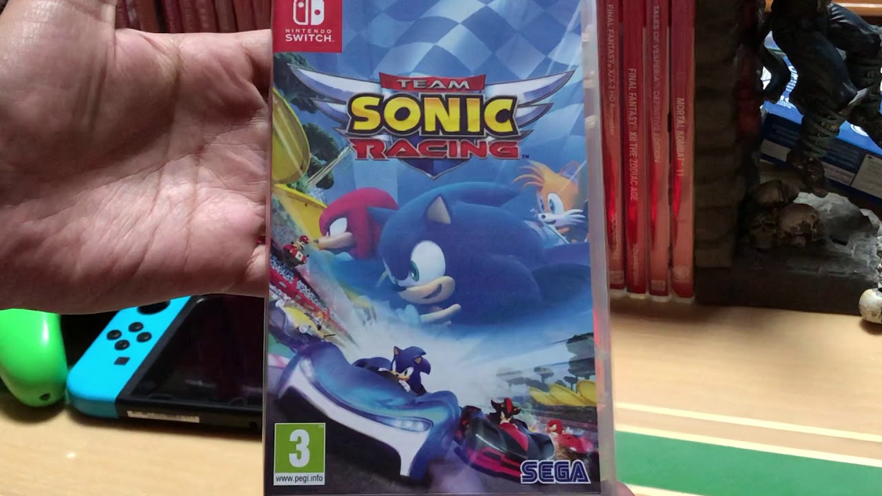 Team Sonic Racing for Nintendo Switch Unboxing and Startup!