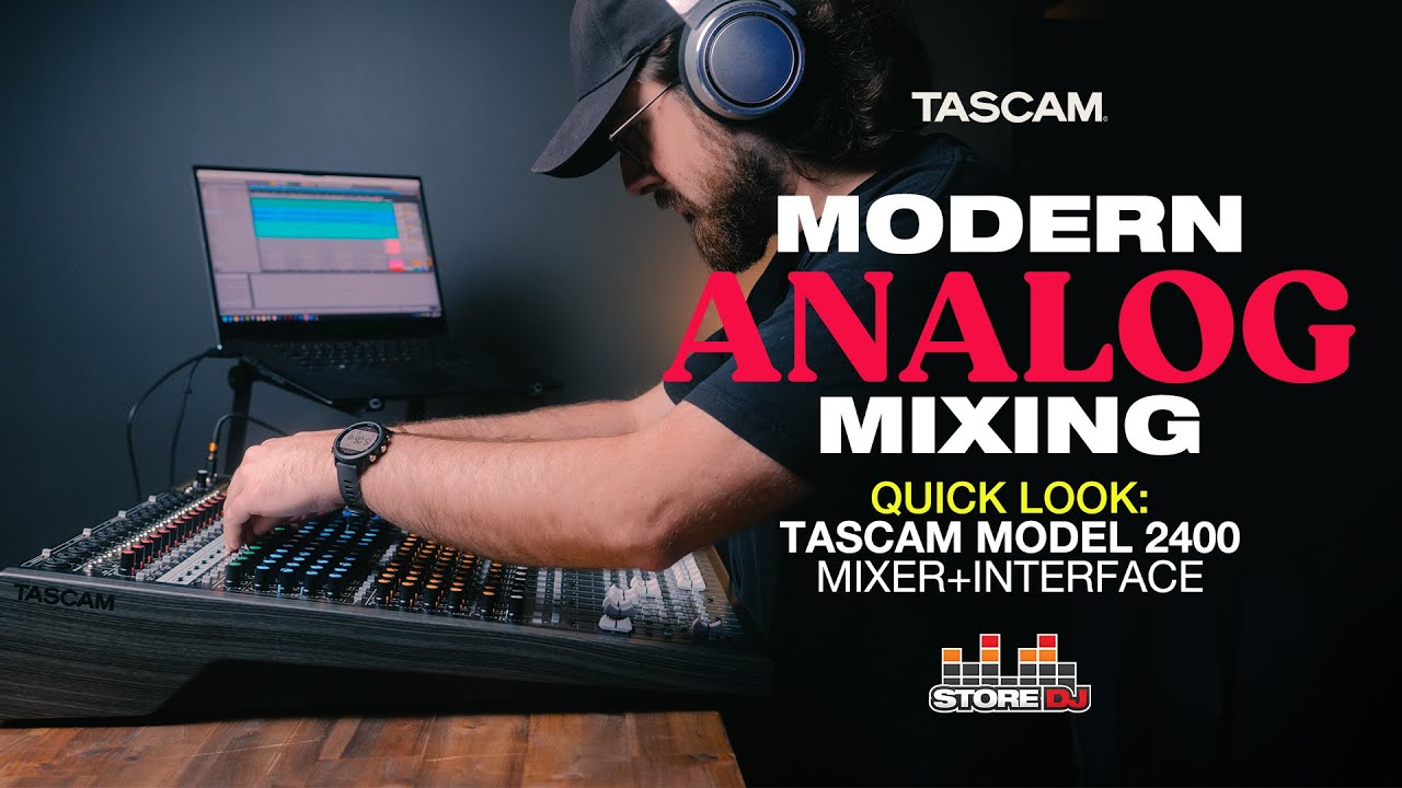 Краткий обзор: микшер / интерфейс Tascam Model 2400 | Аналоговое микширование + современный функц...