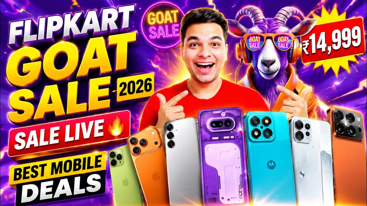 SALE LIVE 🔥 Flipkart GOAT Sale 2026 Best Smartphone Deals | Flipkart GOAT SALE Best Mobile Offer
