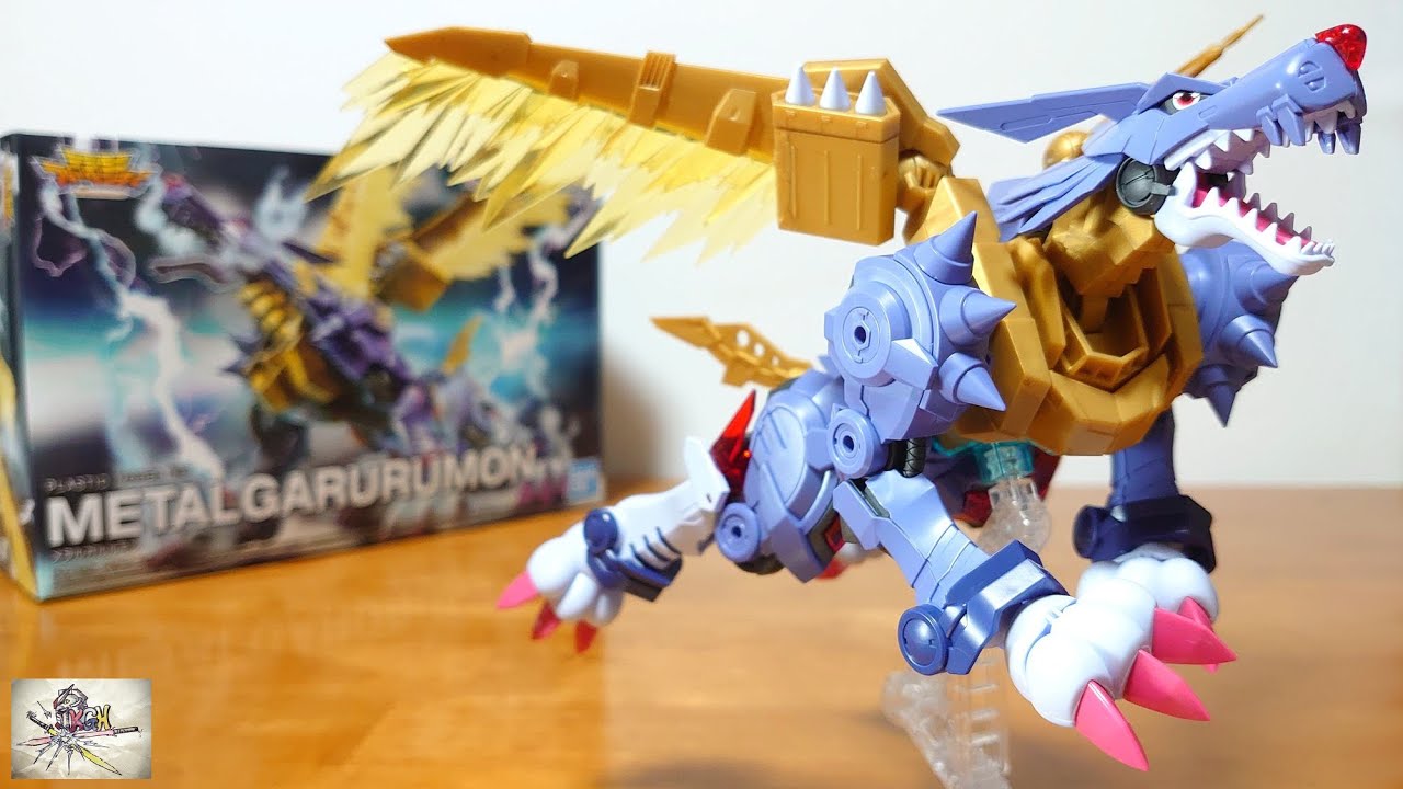(素晴らしい可動に色分け！ビームウイングやオリジナルギミックを再現！）Figure-rise Standard Amplified メタルガルルモン　レビュー